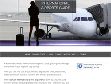 Tablet Screenshot of internationalairportsguide.com